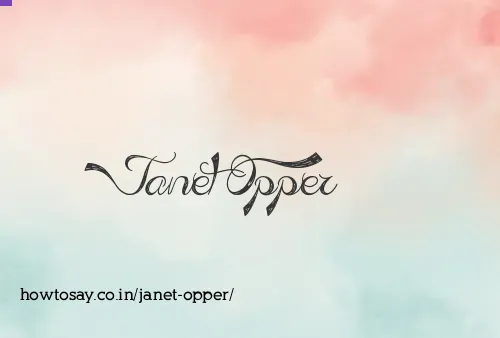 Janet Opper