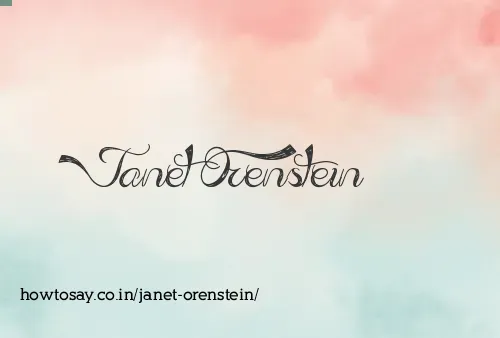 Janet Orenstein