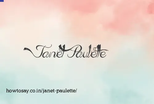 Janet Paulette