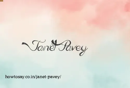 Janet Pavey