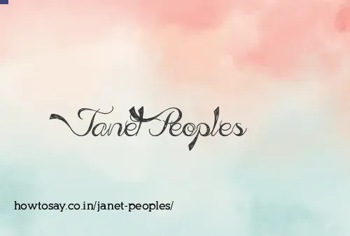 Janet Peoples