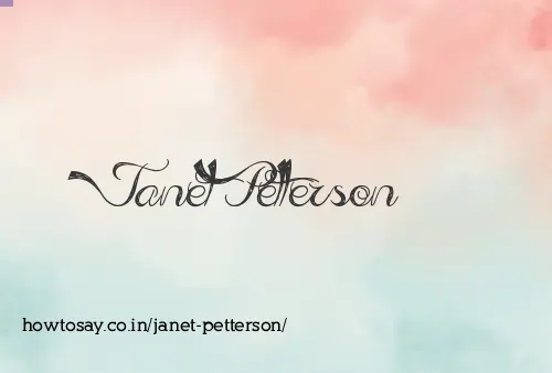 Janet Petterson