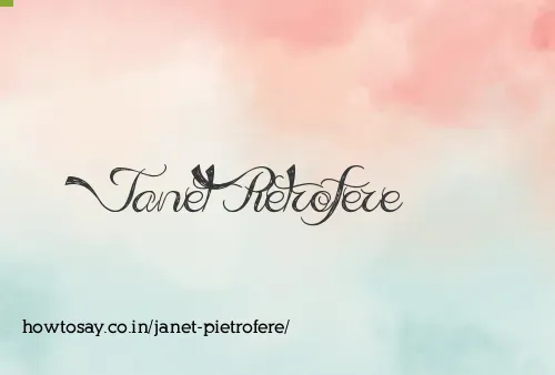 Janet Pietrofere
