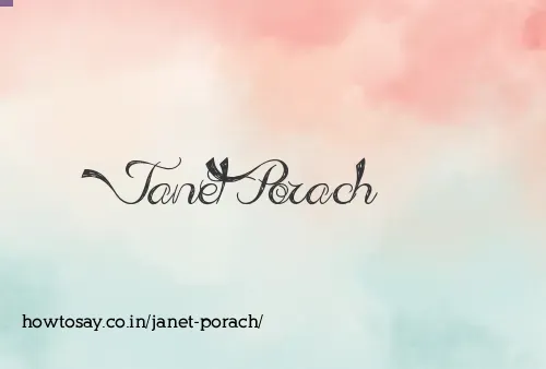 Janet Porach