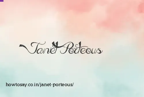 Janet Porteous