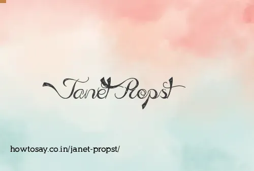 Janet Propst