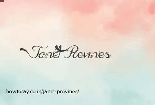 Janet Provines