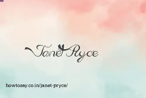 Janet Pryce