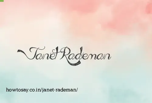 Janet Rademan