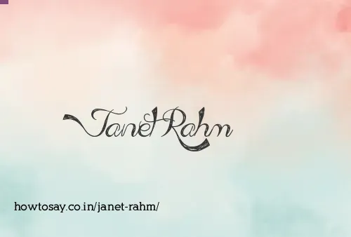 Janet Rahm