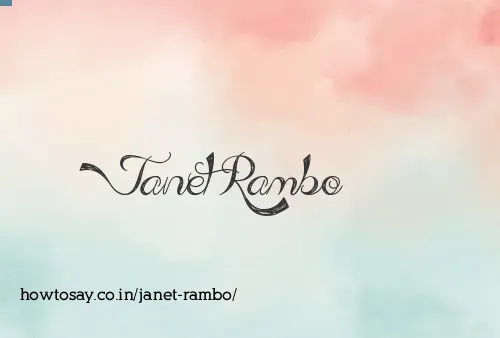 Janet Rambo