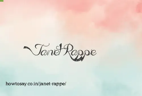 Janet Rappe