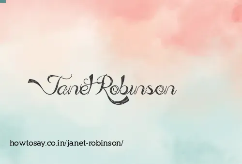 Janet Robinson