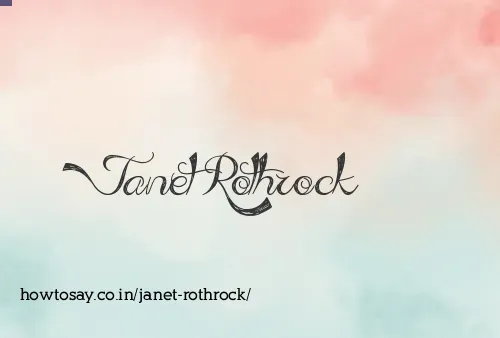 Janet Rothrock