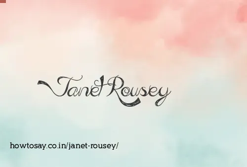 Janet Rousey