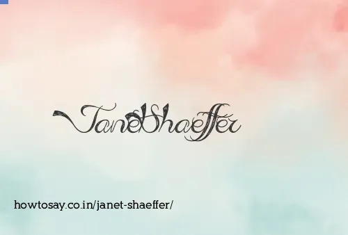 Janet Shaeffer