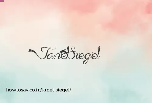 Janet Siegel
