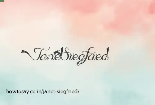 Janet Siegfried