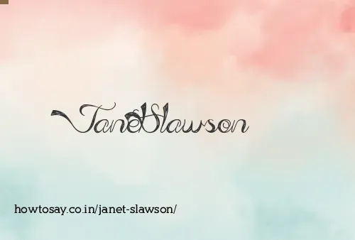 Janet Slawson