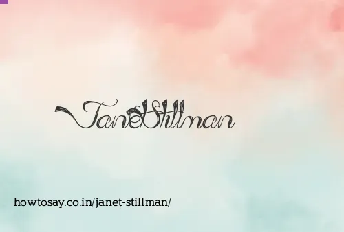 Janet Stillman