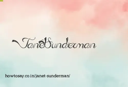 Janet Sunderman