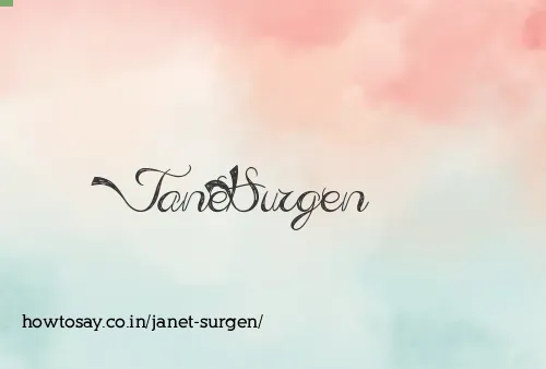 Janet Surgen