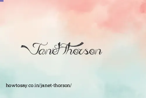 Janet Thorson