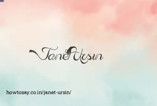Janet Ursin