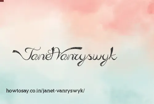 Janet Vanryswyk