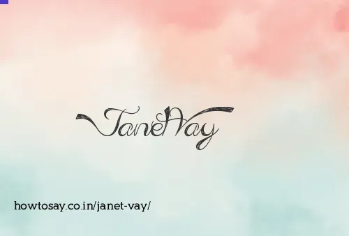 Janet Vay