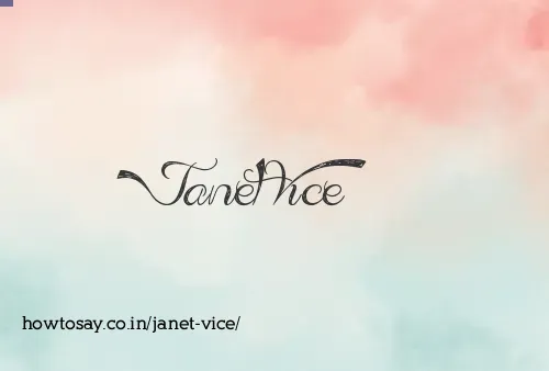 Janet Vice