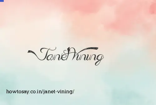 Janet Vining