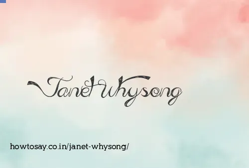 Janet Whysong