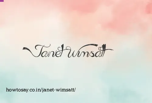 Janet Wimsatt