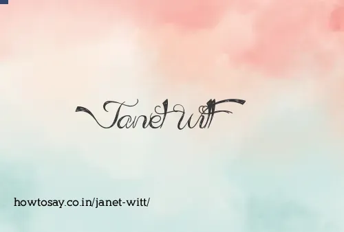 Janet Witt