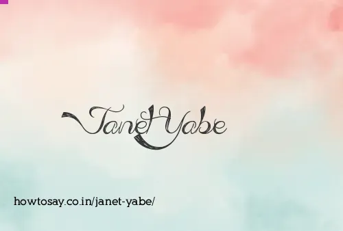 Janet Yabe