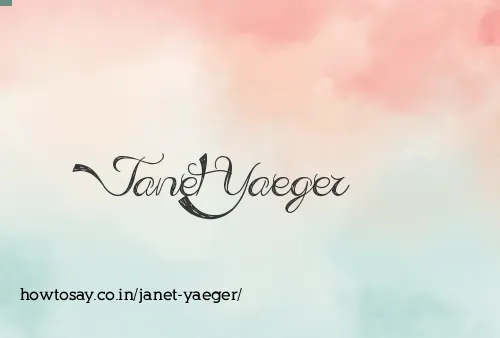 Janet Yaeger