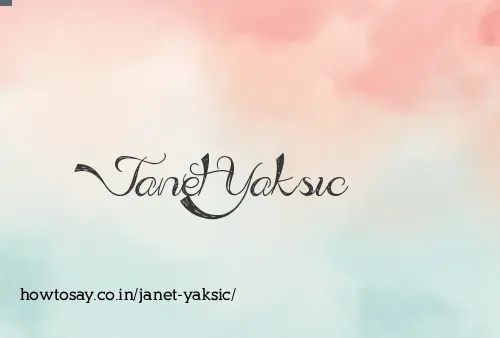 Janet Yaksic