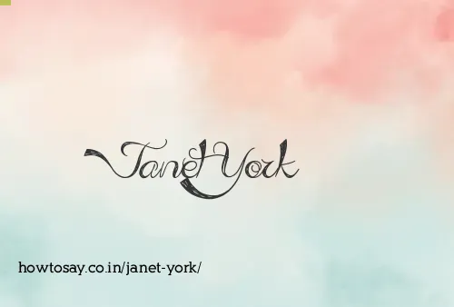 Janet York
