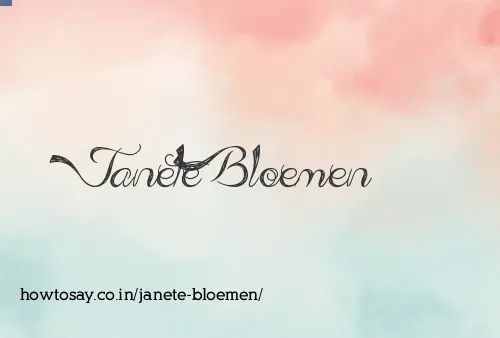 Janete Bloemen