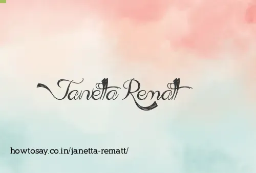 Janetta Rematt