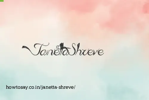 Janetta Shreve