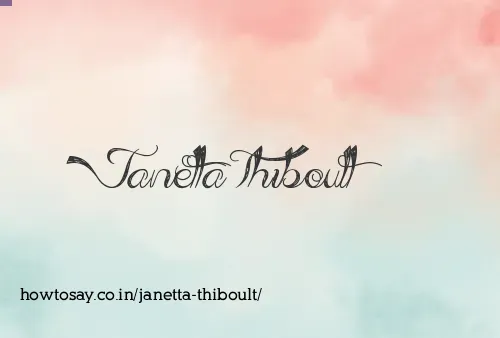 Janetta Thiboult