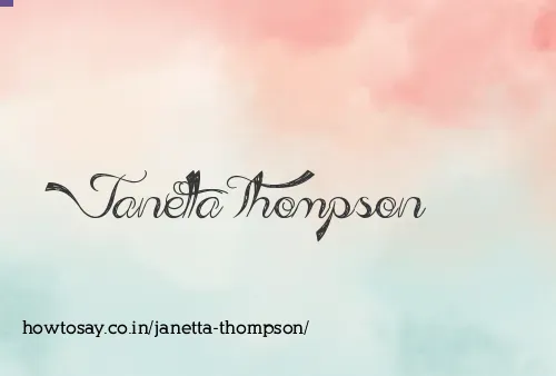 Janetta Thompson