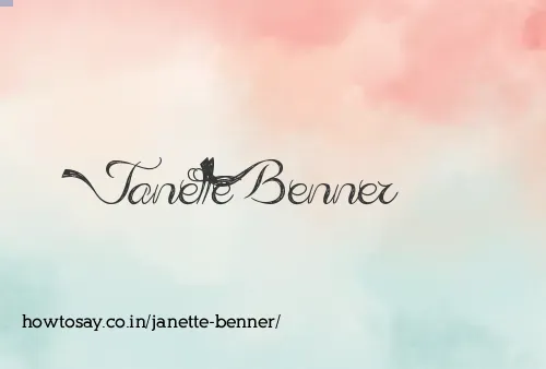 Janette Benner