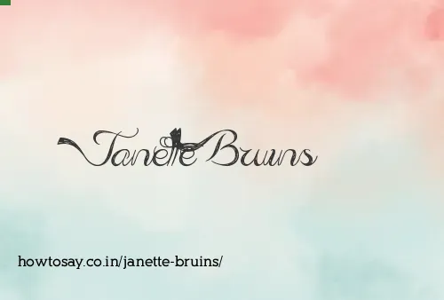 Janette Bruins