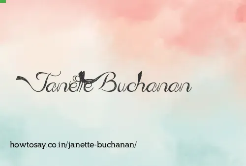 Janette Buchanan
