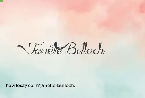 Janette Bulloch