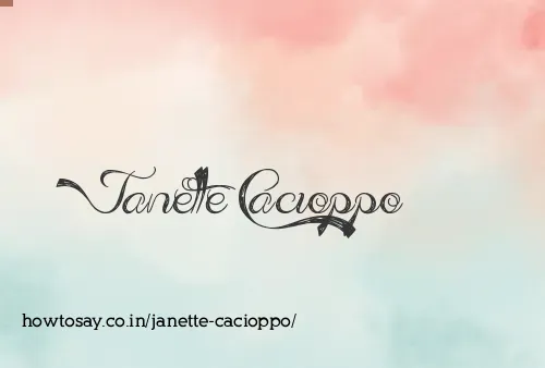 Janette Cacioppo