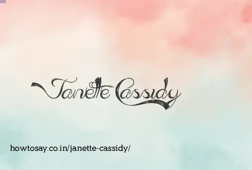 Janette Cassidy